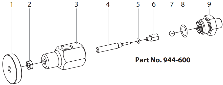 Hydra M2000 945-600 Bleed Valve Assembly, 1/2” NPT